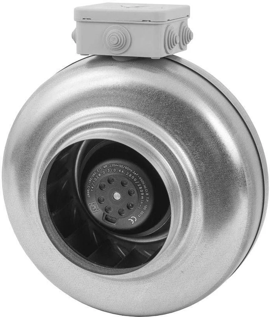 KÕRGSURVE TORU VENTILAATOR METALL 65W 585M3/H D160MM