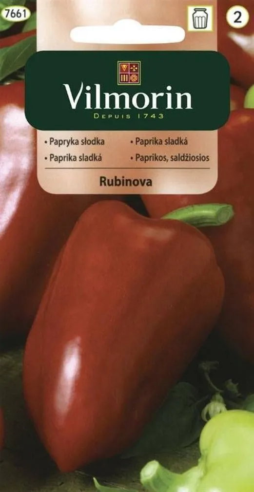 KÖÖGIVILJASEEMNED PAPRIKA RUBINOVA VILMORIN CLASSIC