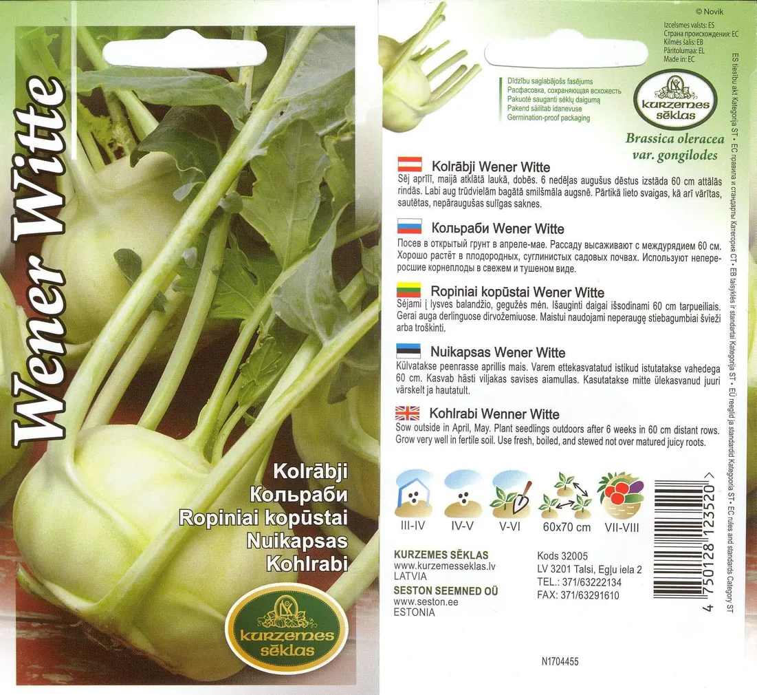 SEEMNED KURZEMES SEKLAS NUIKAPSAS WENER WITTE 2G