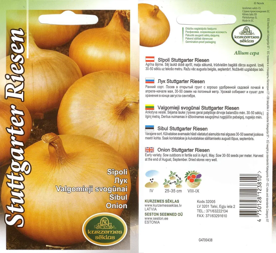 SEEMNED KURZEMES SEKLAS SIBUL STUTTGARTER RIESEN 2G