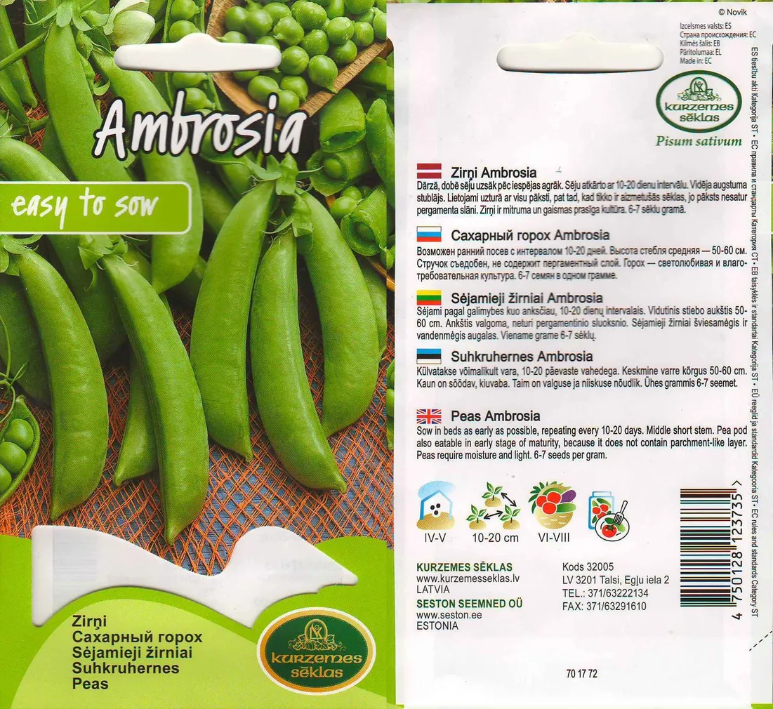 SEEMNED KURZEMES SEKLAS SUHKRUHERNES AMBROSIA 15G