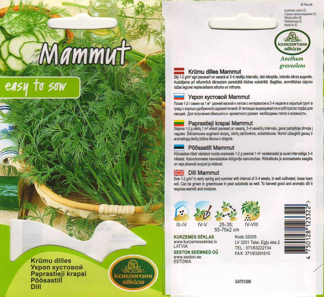 SEEMNED KURZEMES SEKLAS PÕÕSASTILL MAMMUT 5G