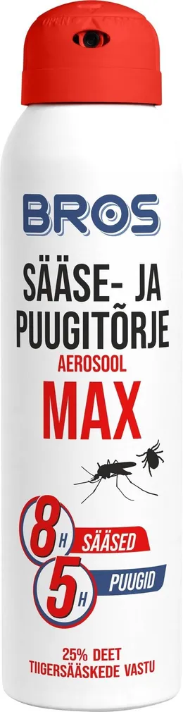 SÄÄSE-JA PUUGITÕRJE AEROSOOL BROS DEET MAX 90ML
