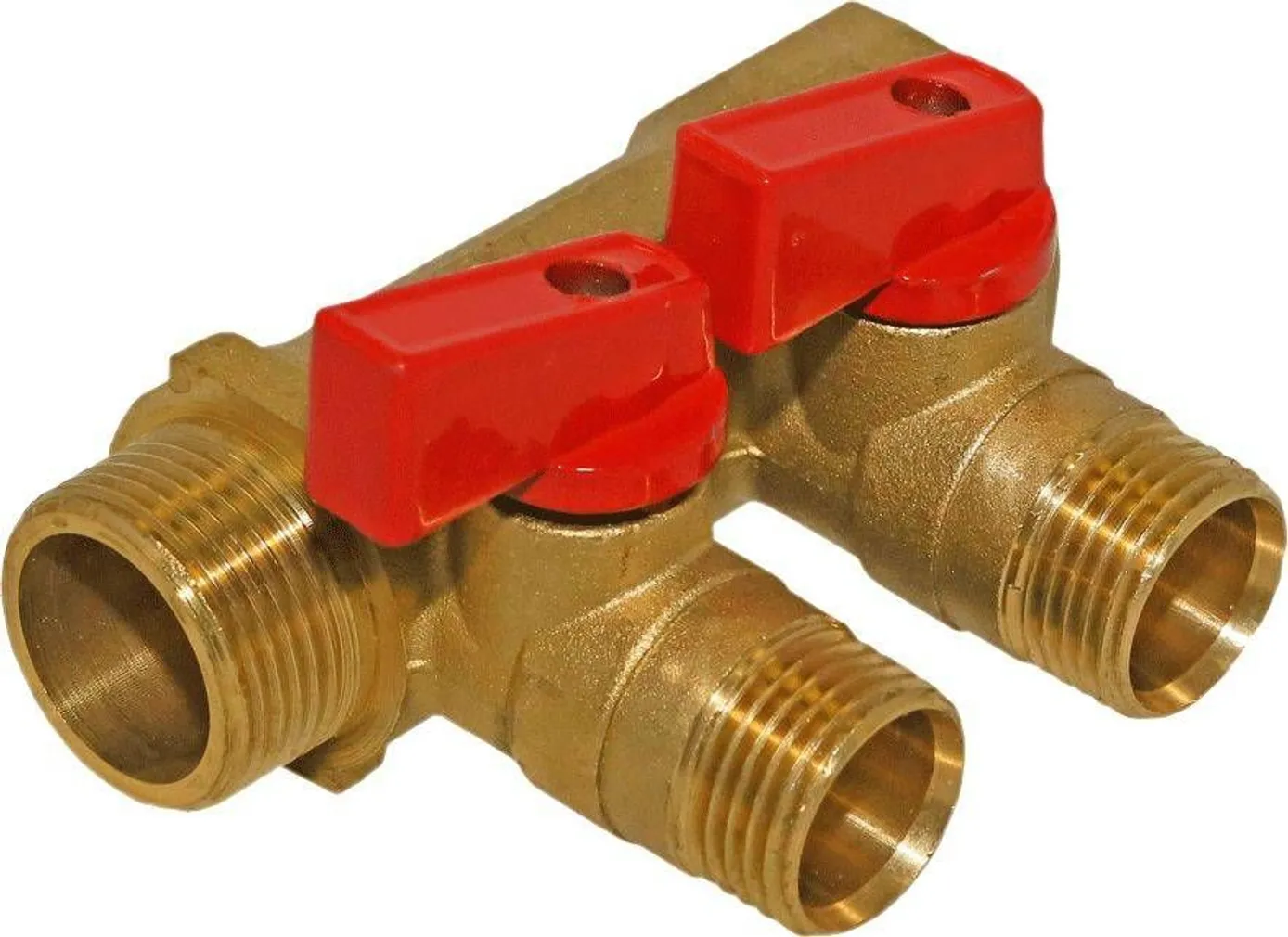 KOLLEKTOR KUULKRAANIDEGA 3/4" - 2X1/2" VK