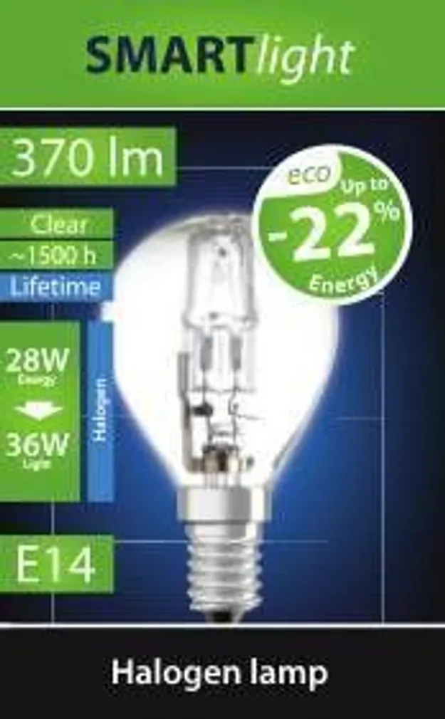 HALOGEENLAMP 28W E14 G45 230V