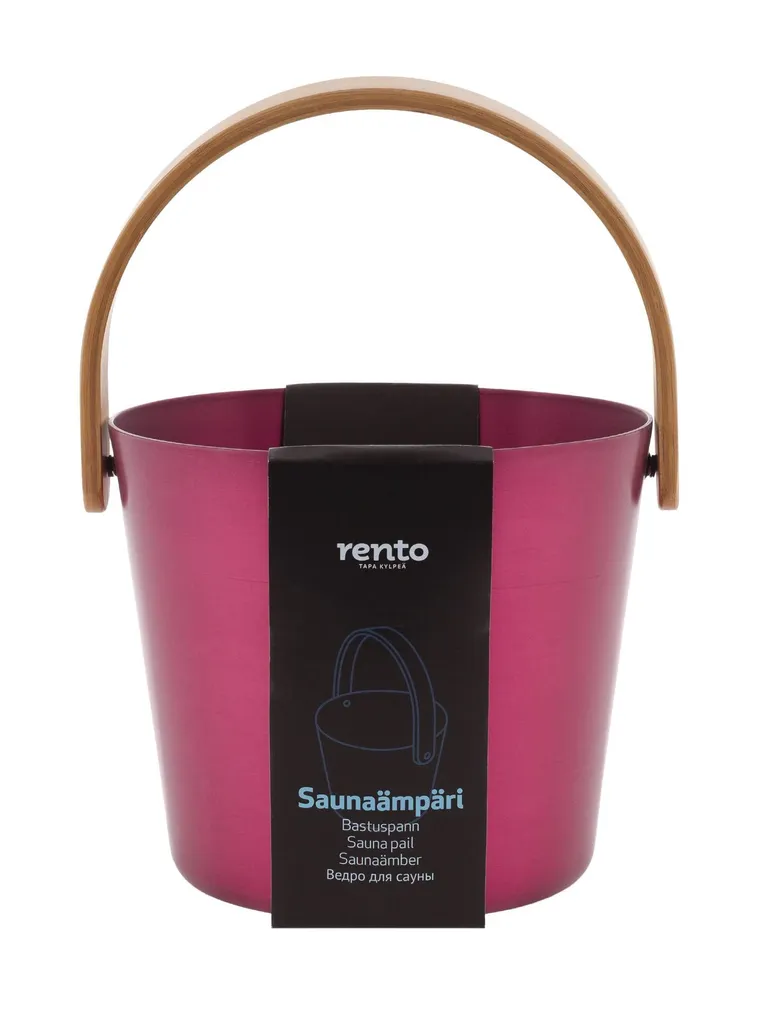 SAUNAKIBU ALUMIINIUM RENTO KÄEPIDE PUNANE