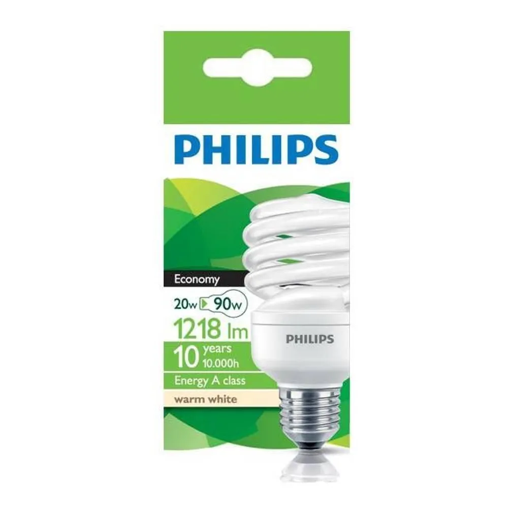 SÄÄSTULAMP SPIRAAL ECONOMY TWISTER 20W E27 PHILIPS