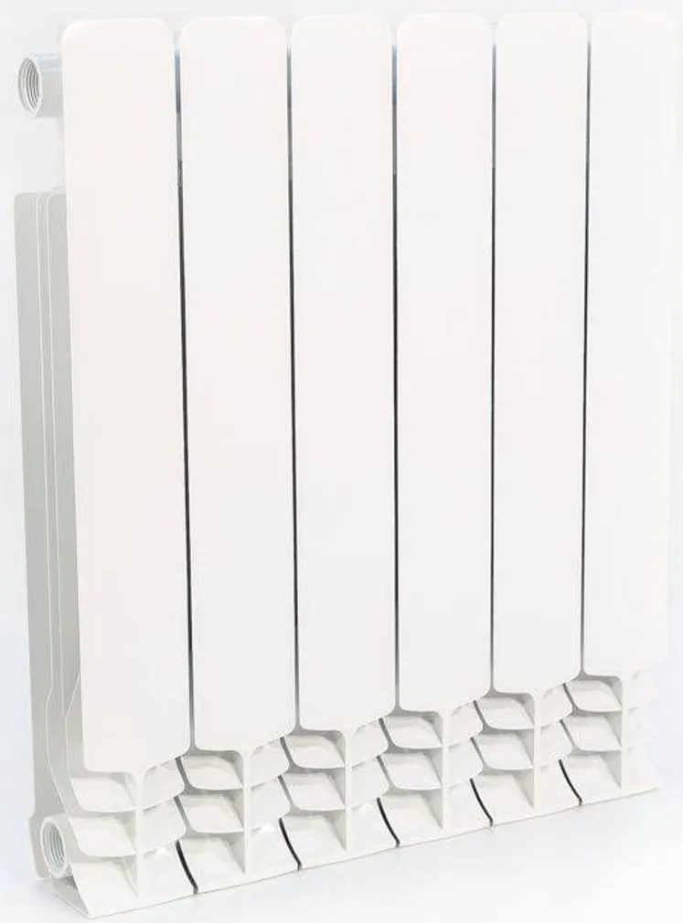 ALUMIINIUMIST RADIAATOR G500F KÜLGÜHENDUSEGA ARMATURA 483X573X90MM 6 RIBI 672W