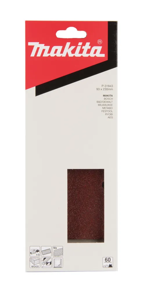 LIHVPABER MAKITA 93X230MM K60 10TK PAKIS