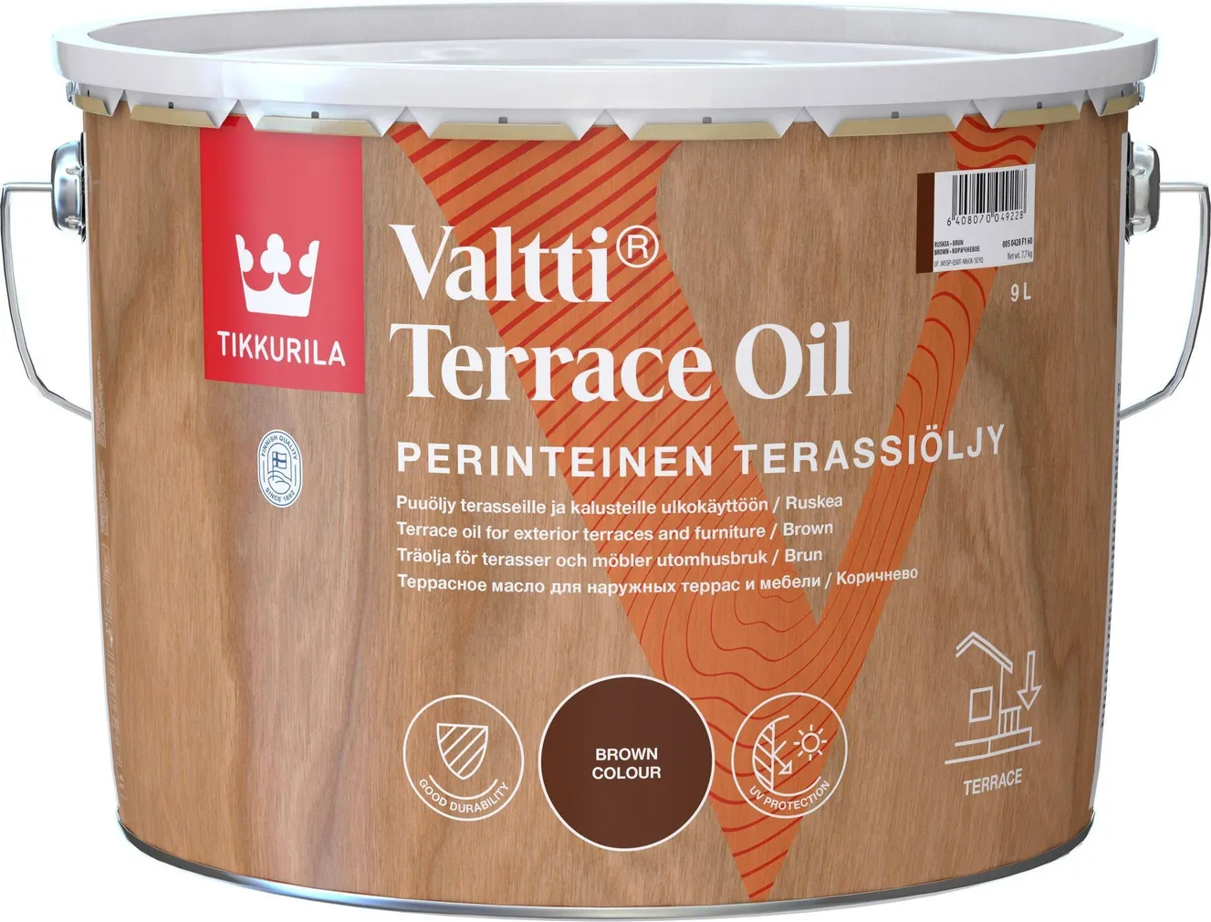PUIDUÕLI TIKKURILA VALTTI TERRACE OIL 9L PRUUN