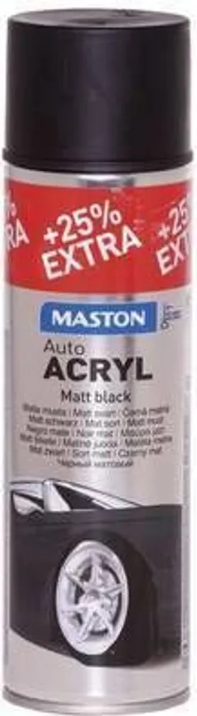 AEROSOOLVÄRV AUTO ACRYL MUST MATT 500ML