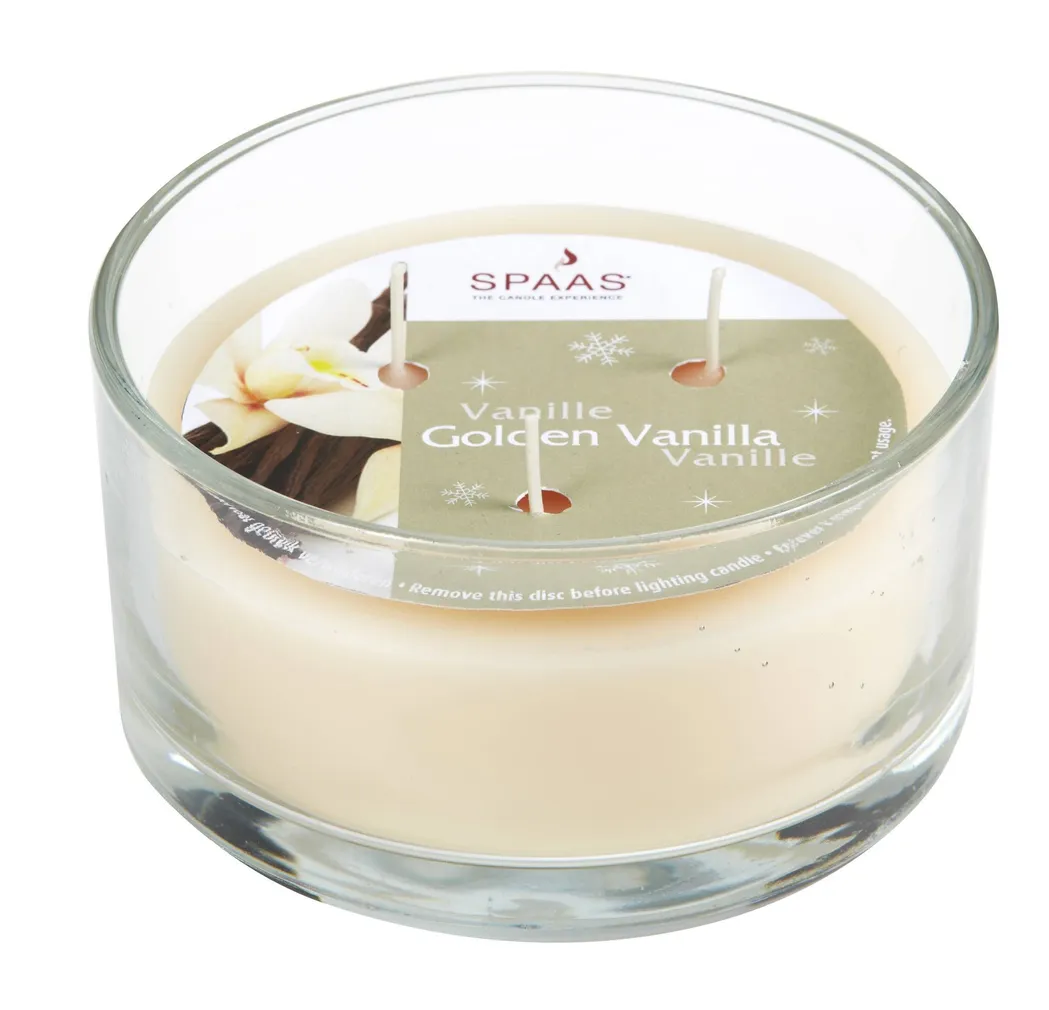 AROOMIKÜÜNLAD 3-TAHIGA KLAAS IVORY - GOLDEN VANIL