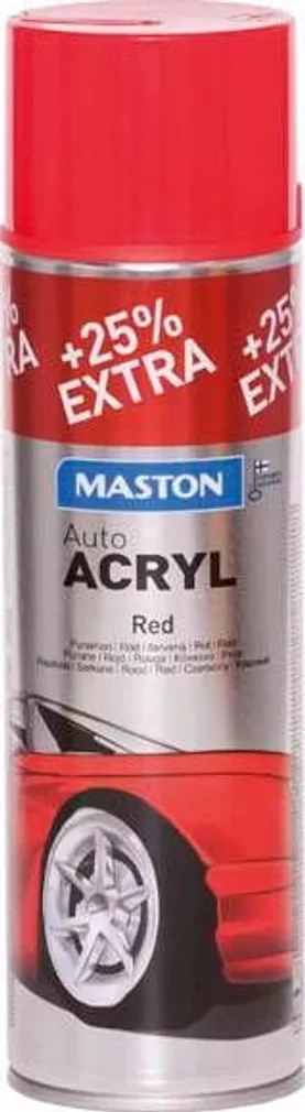 AEROSOOLVÄRV AUTO ACRYL PUNANE 500ML