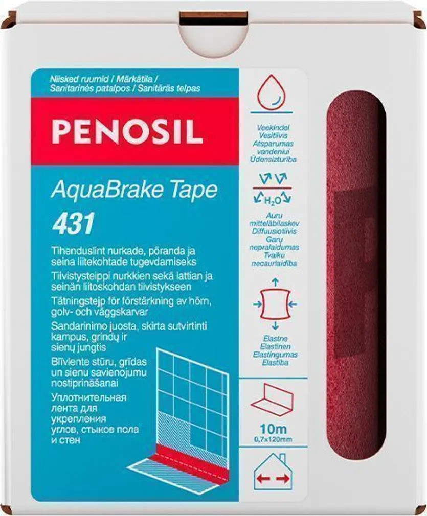 TIHENDUSLINT PENOSIL PREMIUM AQUABRAKE 12CMX10M ELASTNE