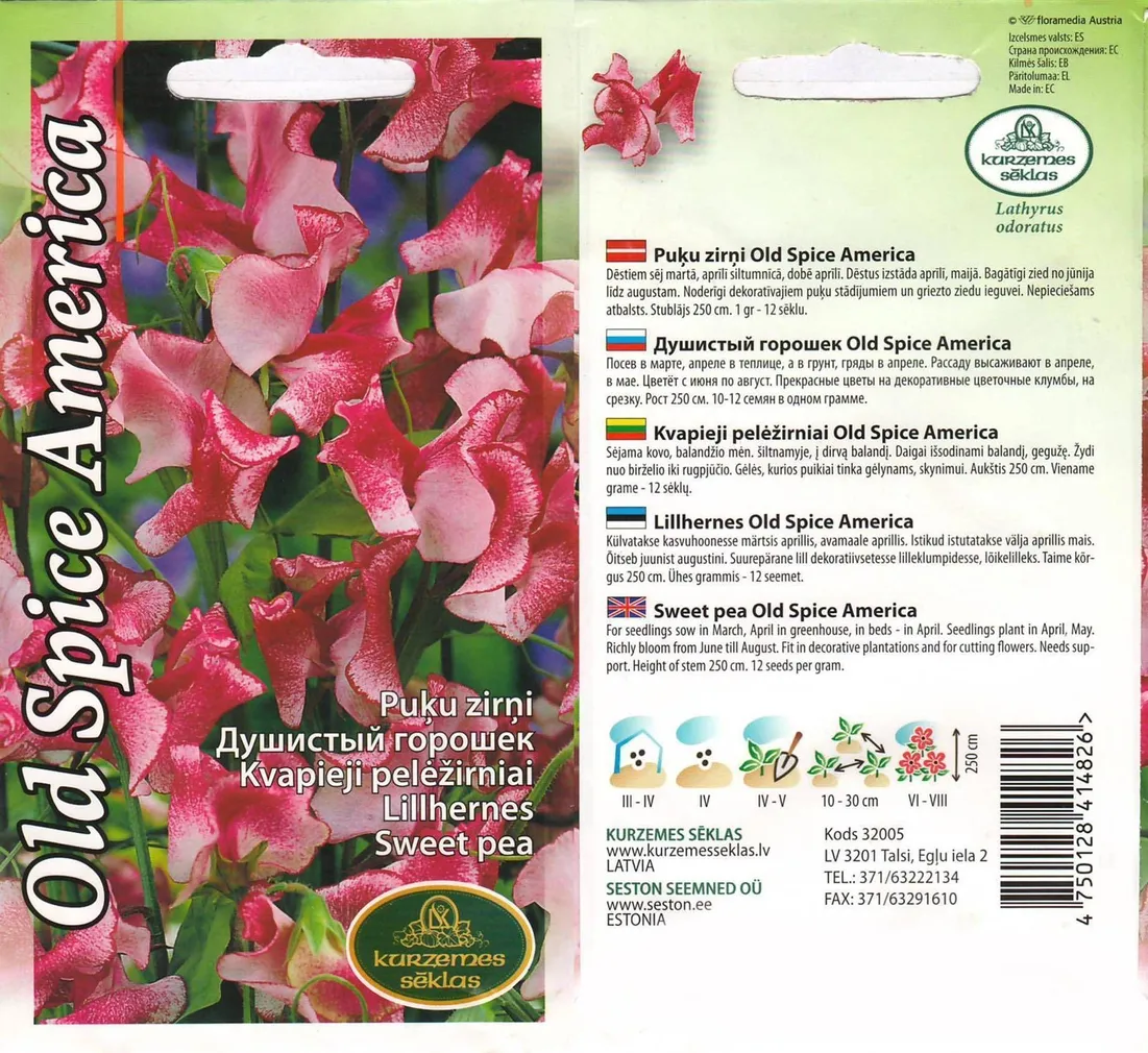SEEMNED KURZEMES SEKLAS LILLHERNES OLD SPICE AMERICA 1 G