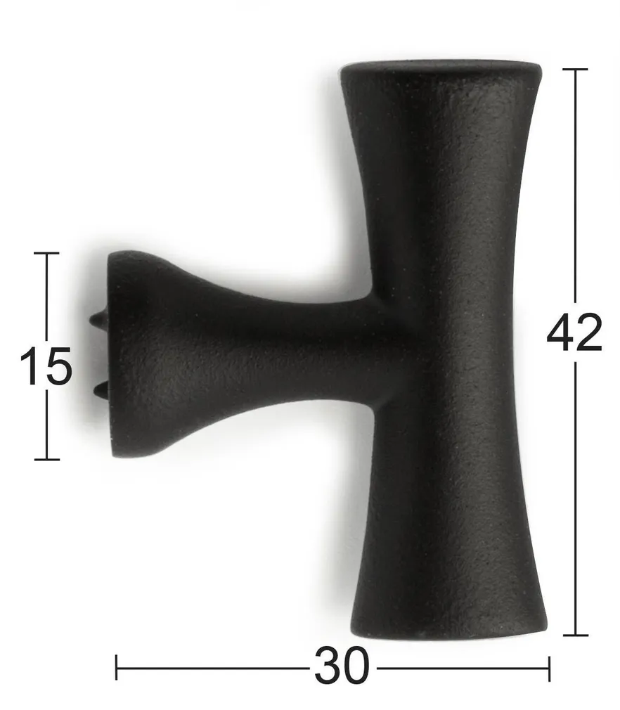 MÖÖBLINUPP MAX 42MM MATT MUST 1TK