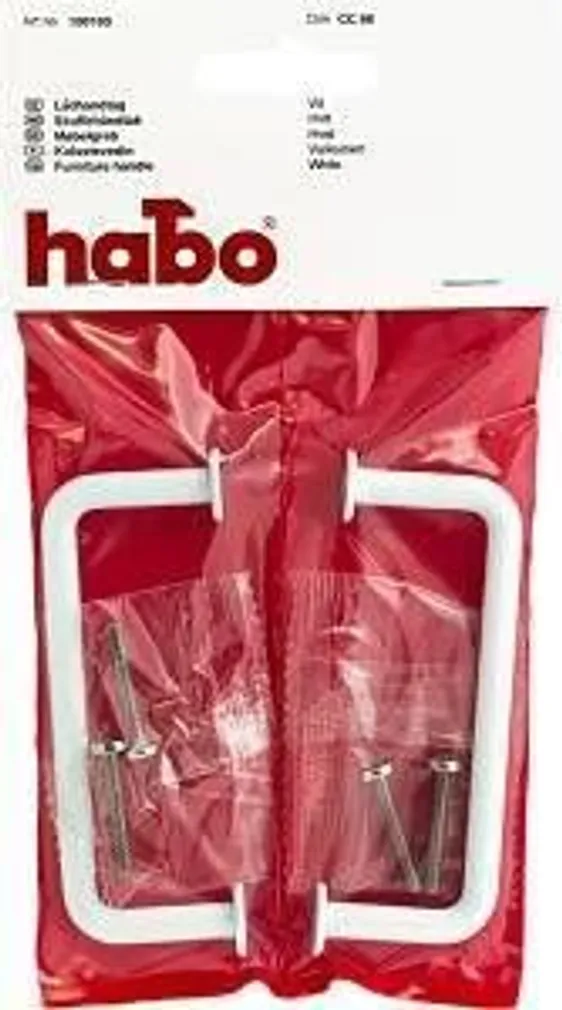 MÖÖBLIKÄEPIDE BELLA 86MM VALGE 2TK