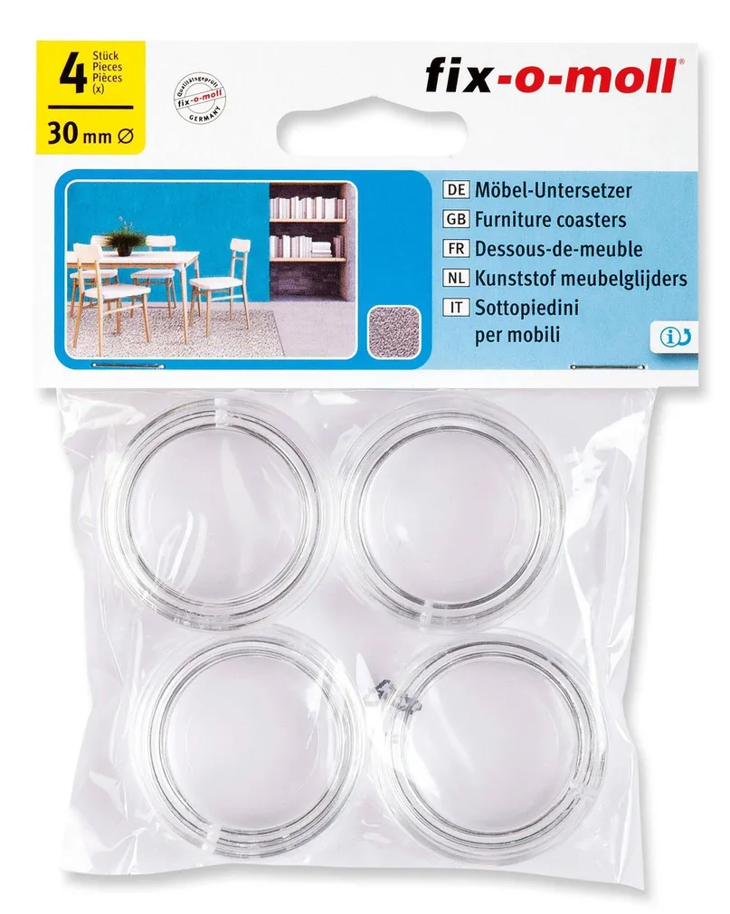 MÖÖBLIKAITSED LÄBIPAISTVAD 4TK 30MM Ø