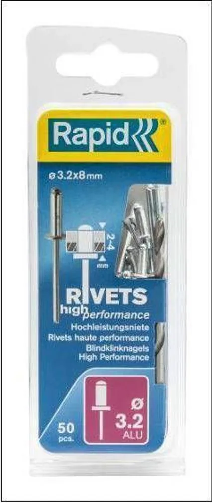 NEEDID ALUMIINUM AL 3,2X8MM 50TK + PUUR