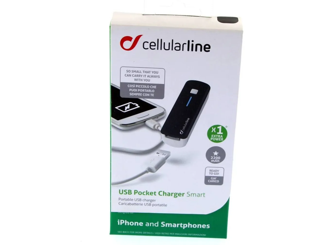 VARUAKU POCKET CHARGER SMART CL 2200MAH MUST