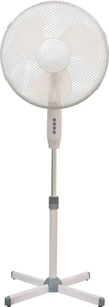 PÕRANDAVENTILAATOR 16" 40CM 45W 3KIIRUST VALGE