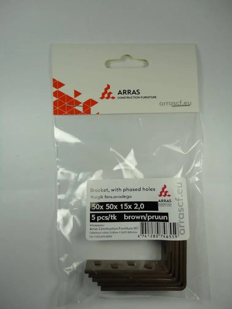 NURGIK ARRAS 50X50X15X2,0 FERS.PRUUN 5TK