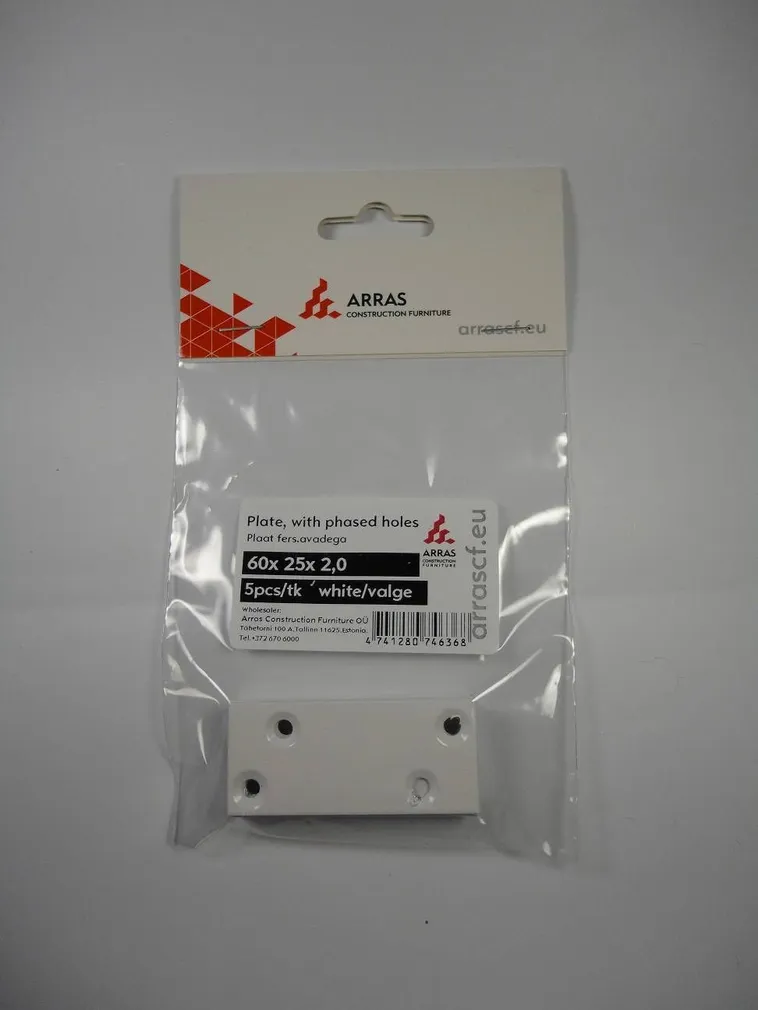 PLAAT 60X25X2,0 FERS.VALGE 5TK