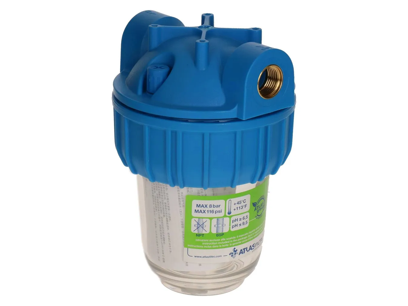 FILTRIKORPUS MEDIUM 5" 1-NE 1/2"