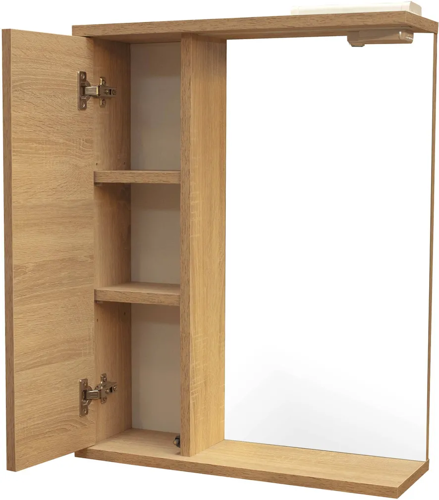 PEEGELKAPP AQUALINE PREMIUM 56X17X70CM VALGUSTIGA HELE TAMM