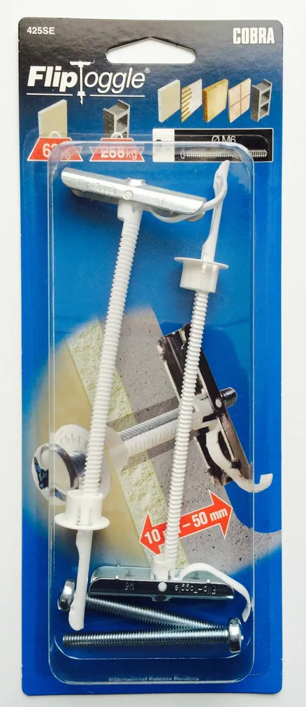 ANKUR KIPSPLAADI FLIPTOGGLE 6.0 X 64MM 2TK PAKIS