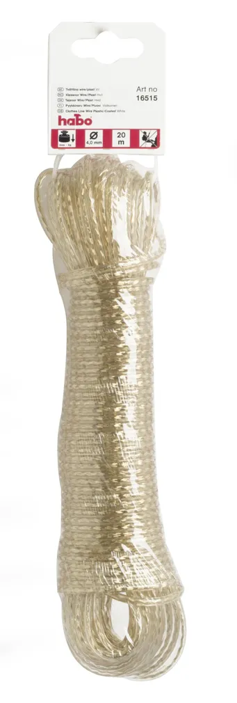 PESUNÖÖR TROSS/PLASTIK KULDNE 4MM 20M