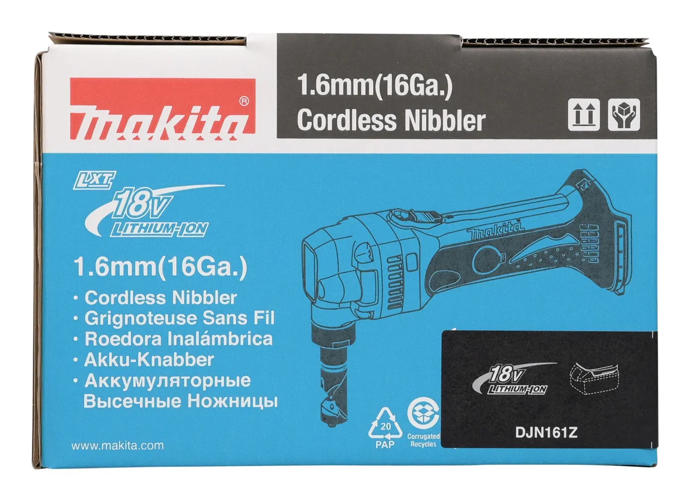AKUPLEKILÕIKUR MAKITA DJN161Z 18V ILMA AKU JA LAADIJATA