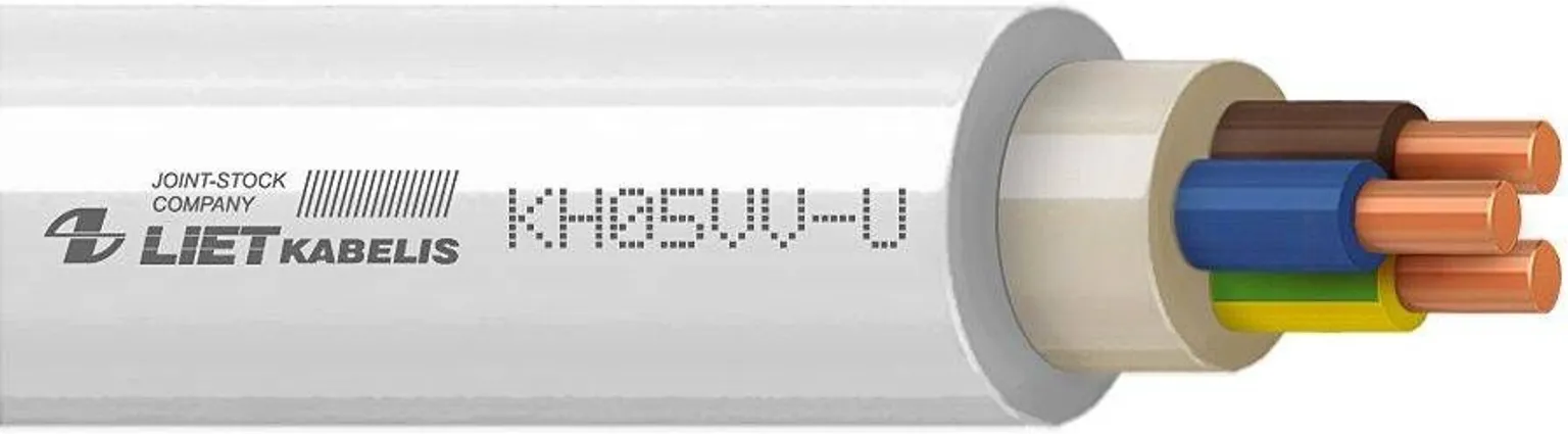 KAABEL LIETKABELIS KH05VV-U 3G4,0 10M