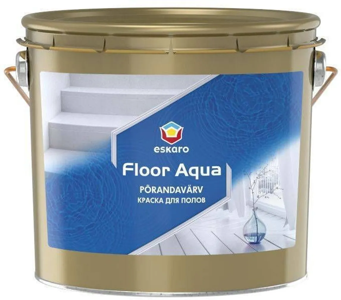 PÕRANDAVÄRV ESKARO FLOOR AQUA 2,7L VALGE LÄIKIV