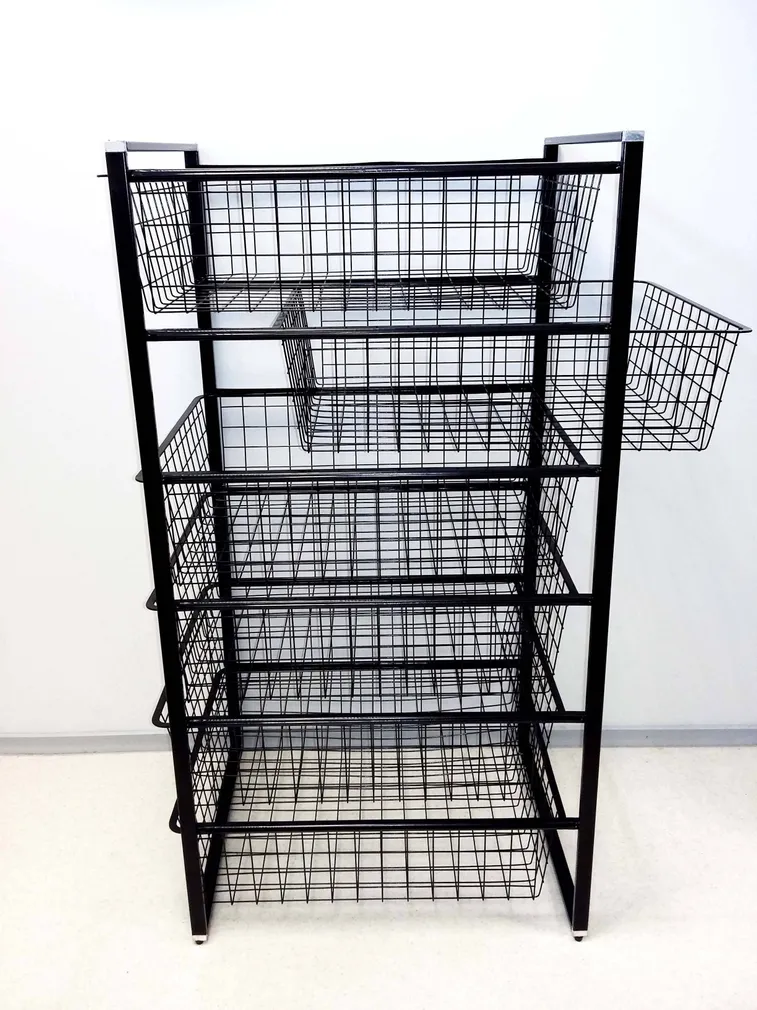 KORVTORN CREYA 6-KORVI MUST 440X530X1020MM