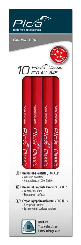 PLIIATS PICA UNIVERSAALNE,KOLMNURKNE 24CM,10TK