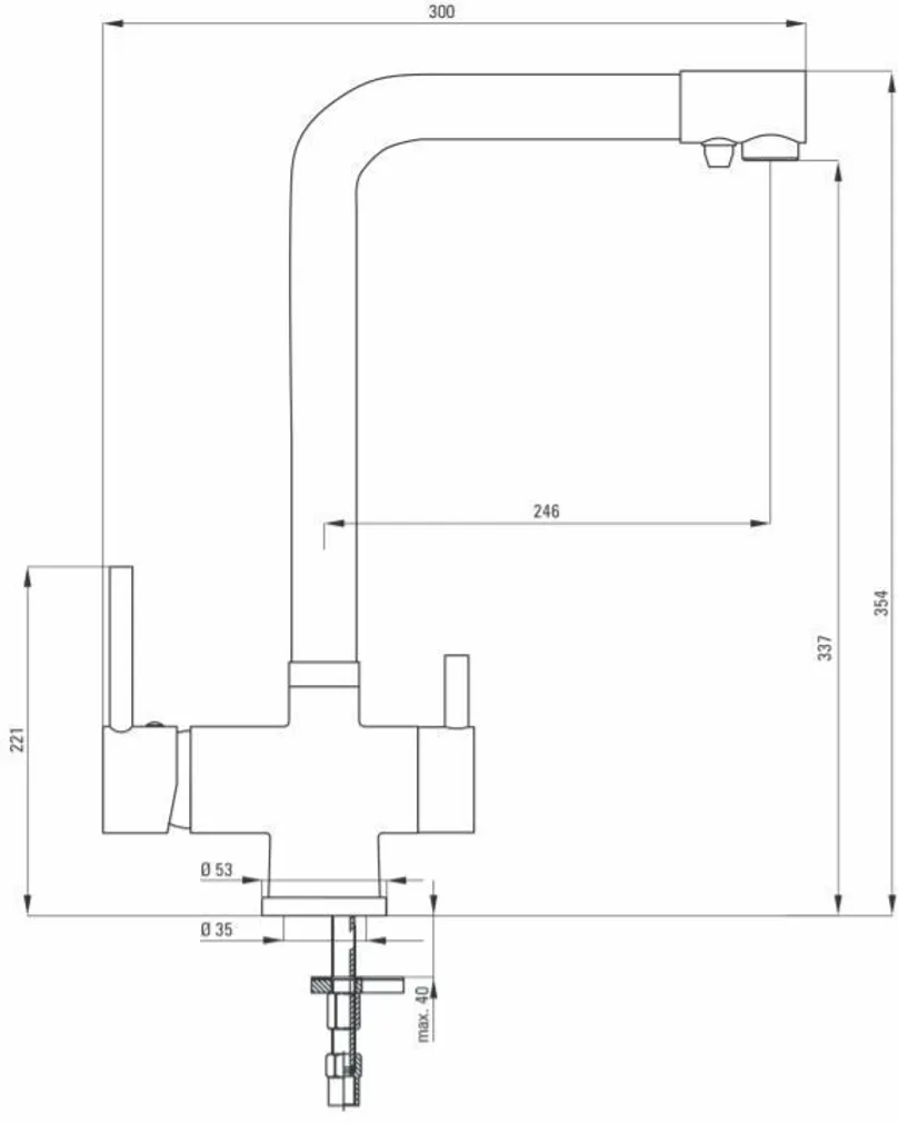KÖÖGISEGISTI DEANTE ASTER BCA 065M 2-SÜSTEEMNE KROOM