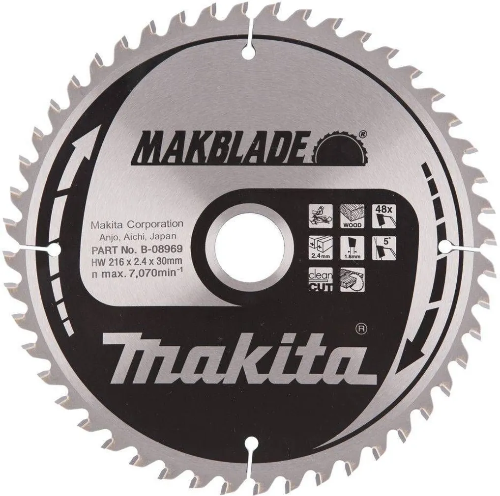 SAEKETAS MAKITA 216X30X2,4MM 48T CLEAN CUT