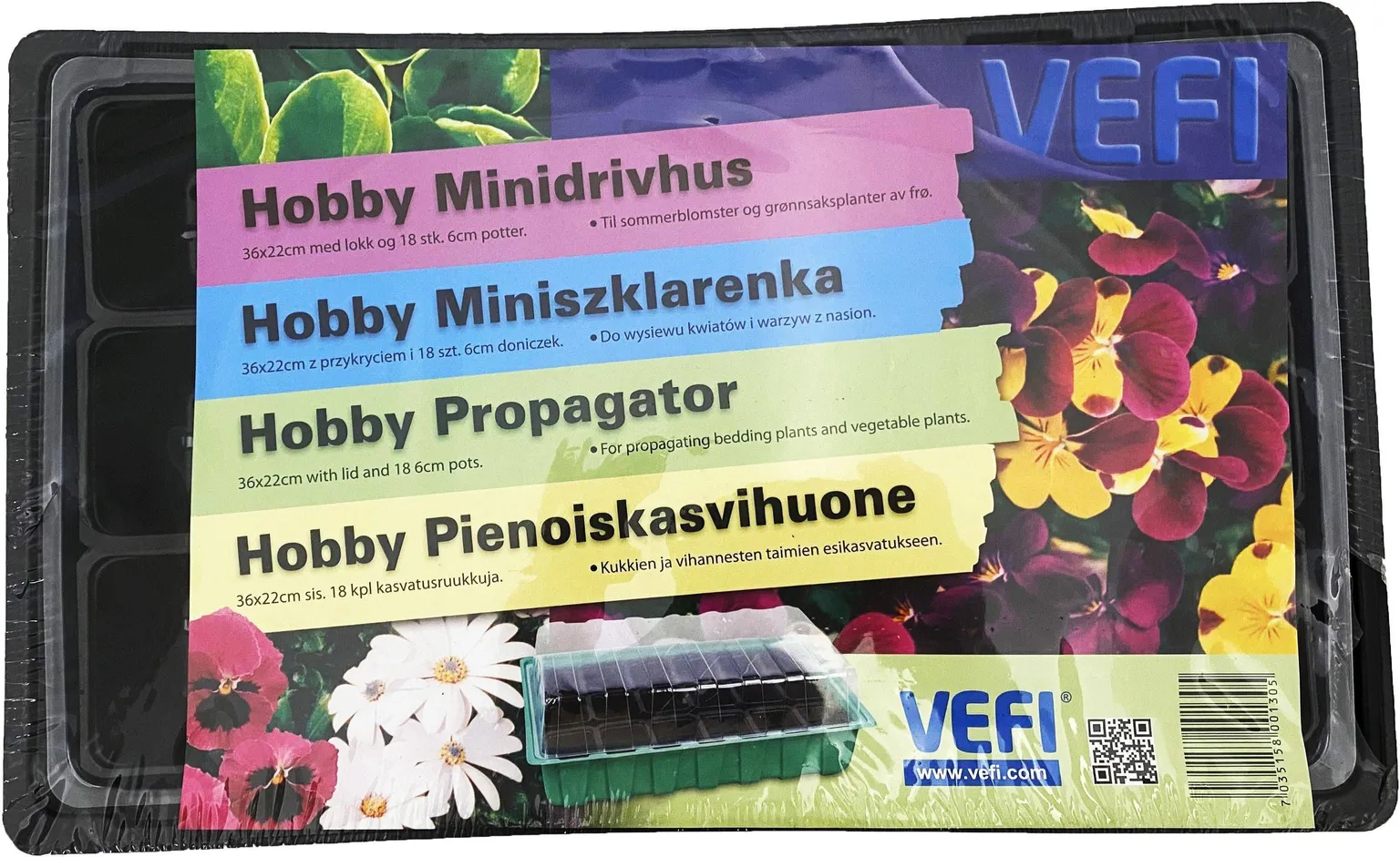 TOAKASVUHOONE 36X22CM 18 POTIGA MUST