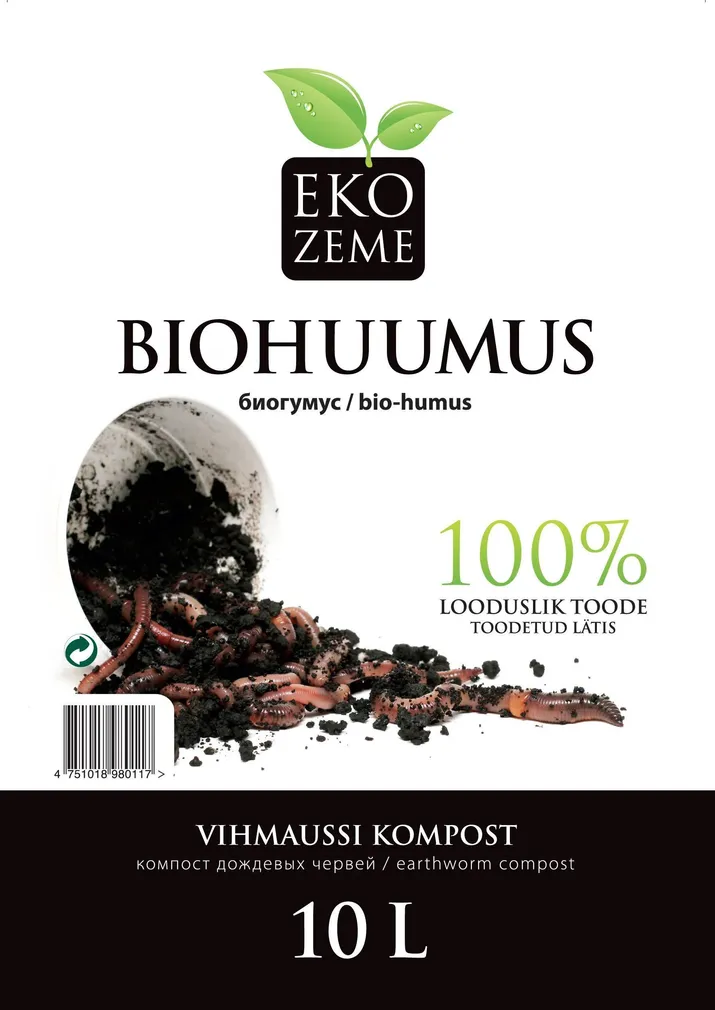 BIOHUUMUS (SÕNNIKUUSSI KOMPOST) 10L