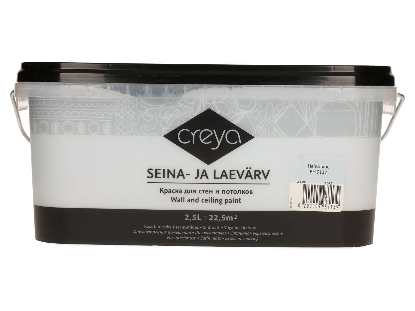 SEINA- JA LAEVÄRV CREYA 2,5L HELESININE (BH 9137) SIIDMATT