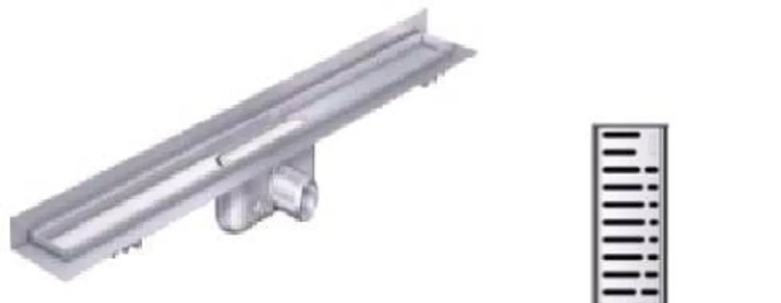 DUŠIRENN TRAPIGA C-LINE 885X92MM VERT.ÄÄRIK WAVE REST