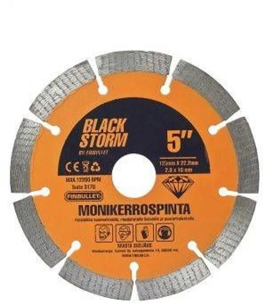 TEEMANTKETAS FINBULLET 125*1,8*10*22MM SEGMENT