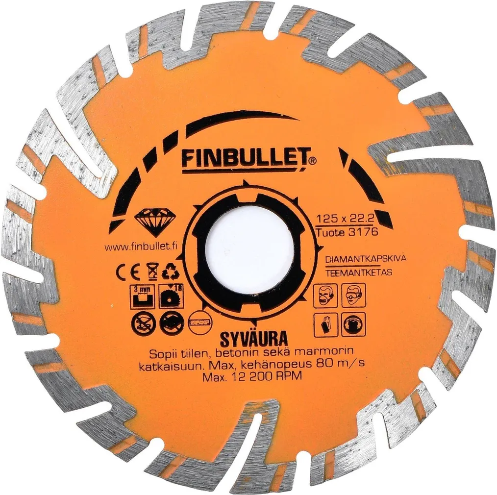 TEEMANTKETAS FINBULLET 125*2,2*7*22MM SAMURAI