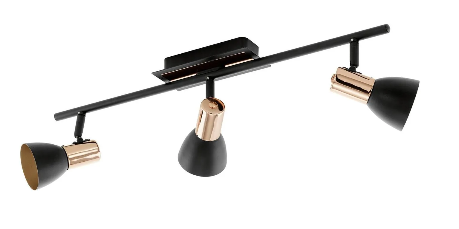 KOHTVALGUSTI BARNHAM MUST VASK 3X3,3W LED GU10 EGLO