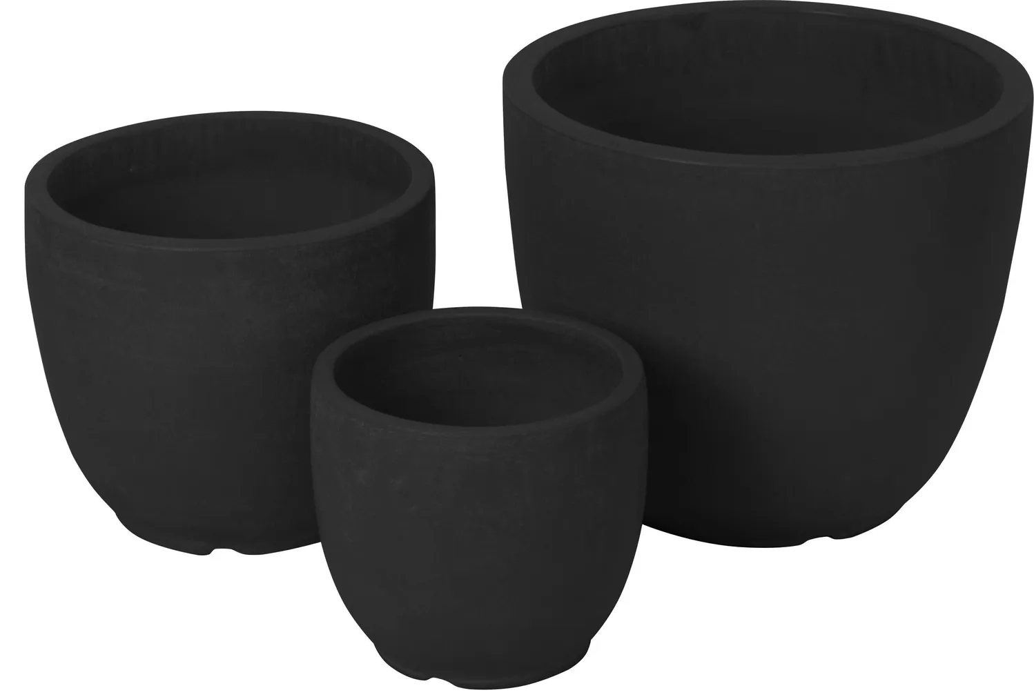 LILLEPOTIÜMBRIS 28,5X28,5X25CM MUST