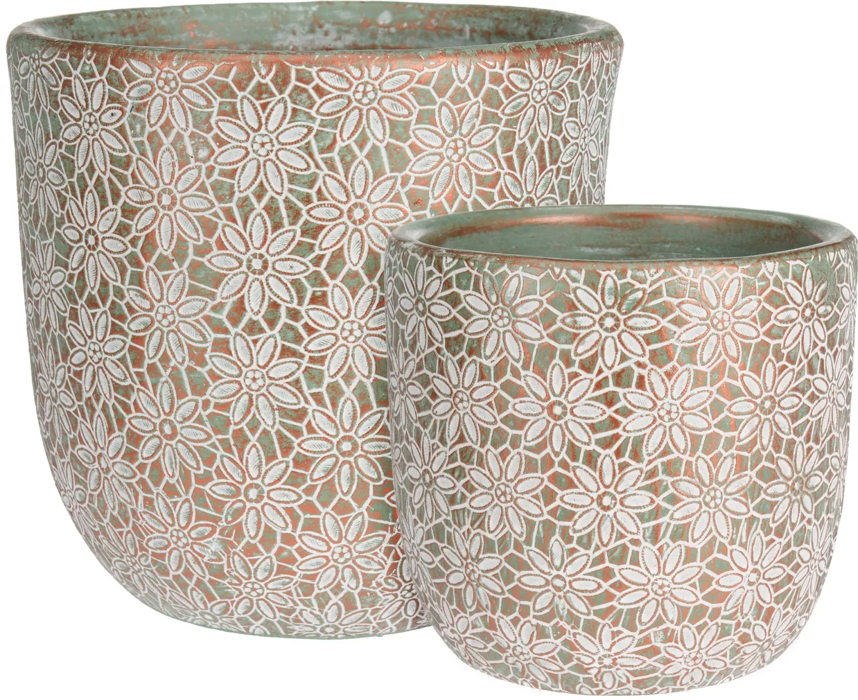 LILLEPOTT TERRACOTTA 135X135X139MM KARIKAKAR