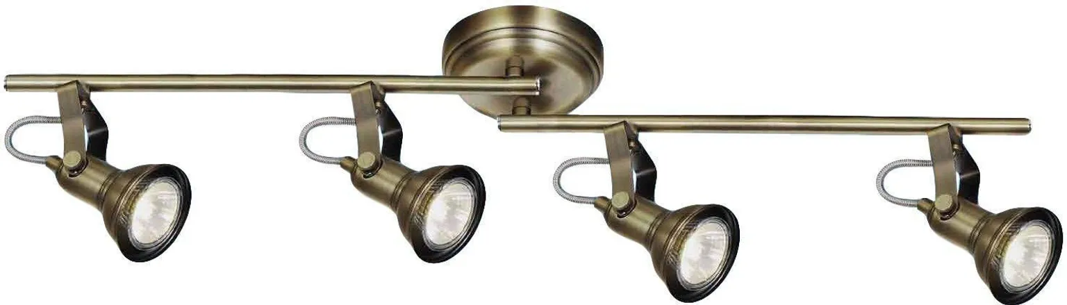 KOHTVALGUSTI BRERA 4VP MESSING 4X50W GU10 VALGUSALLIKATA