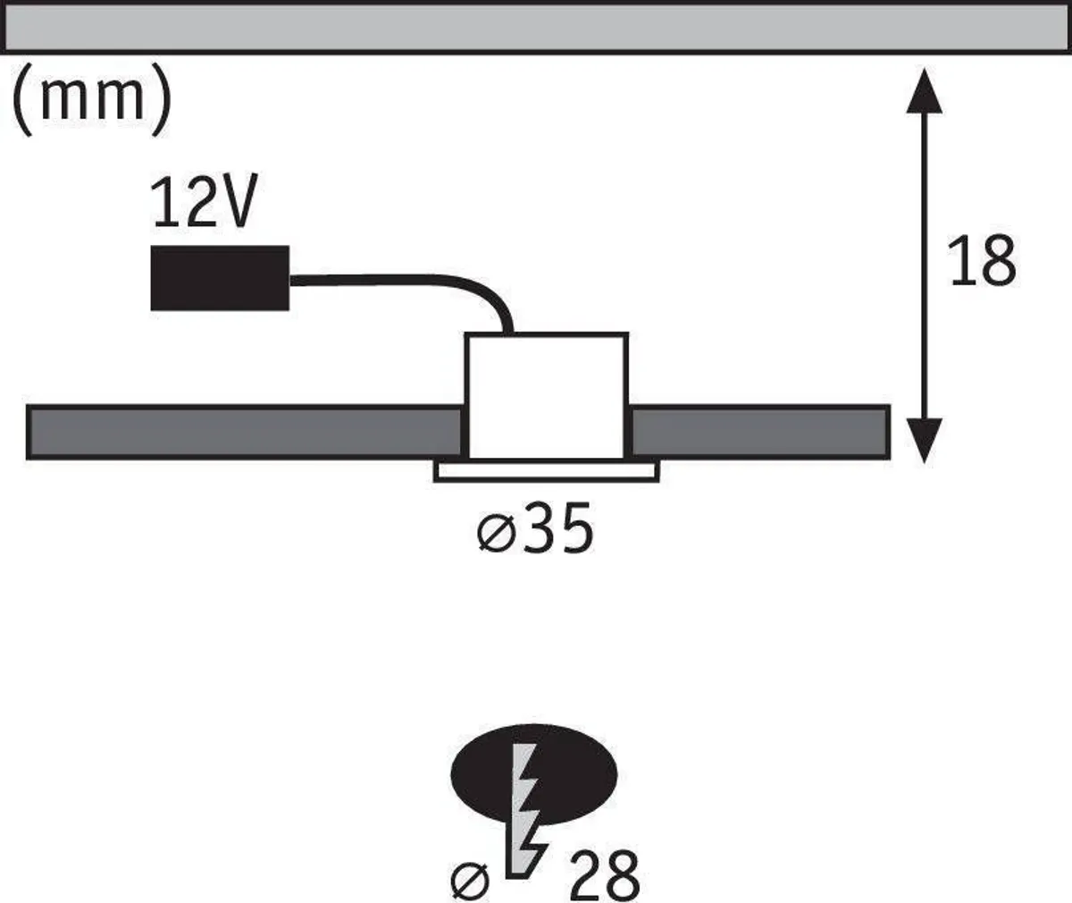 MÖÖBLIVALGUSTI KOMPL. MINI 5X0,4W LED MATT KROOM