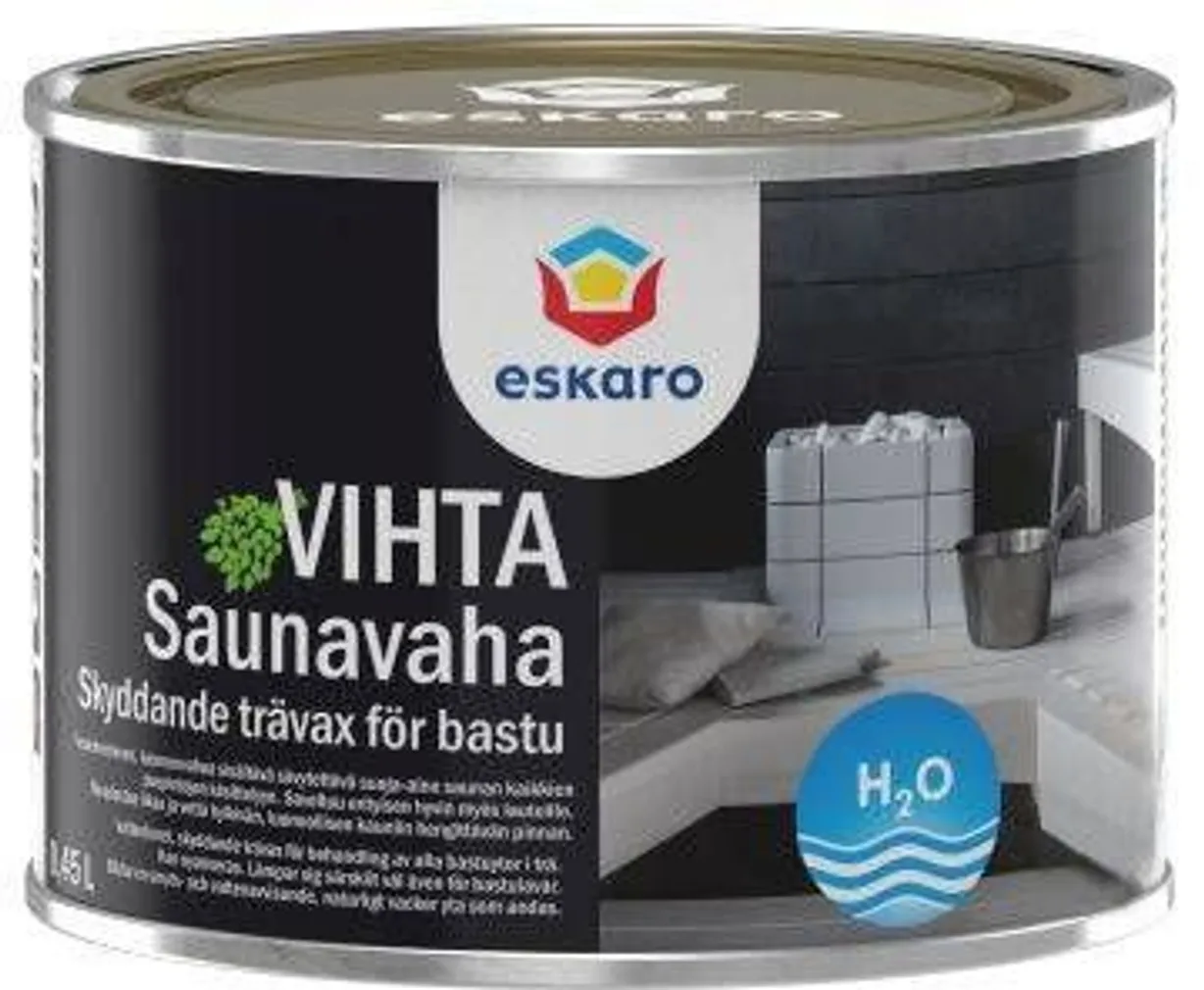 SAUNAVAHA ESKARO VIHTA 0,45L MUST